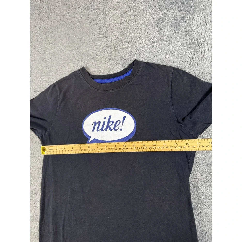 Nike Boys The Nike Tee T-Shirt Large Black Speech Bubble Graphic Cotton